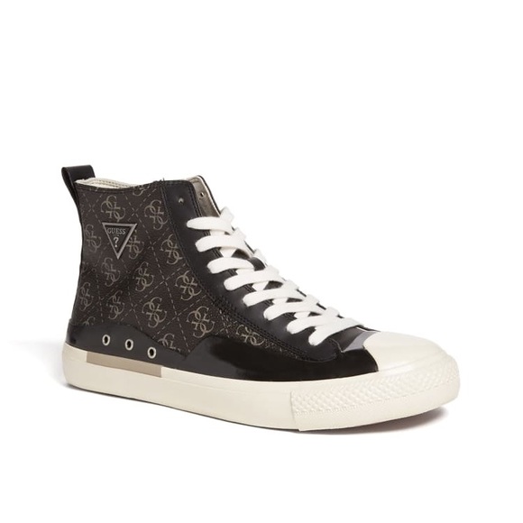 New GUESS Aviano High-Top Logo Sneakers - Picture 1 of 4